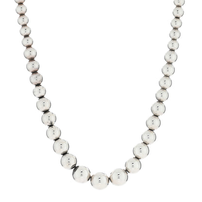 Tiffany Sterling Silver HardWear Graduated Ball Necklace 1 of 4