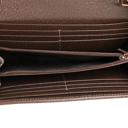 Gucci GG Supreme Monogram Web Ophidia Wallet On Chain Brown 6 of 11