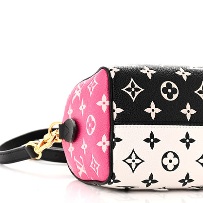 Louis Vuitton Empreinte Monogram Spring in the City Speedy Bandouliere 20 Black White Pink 8 of 10