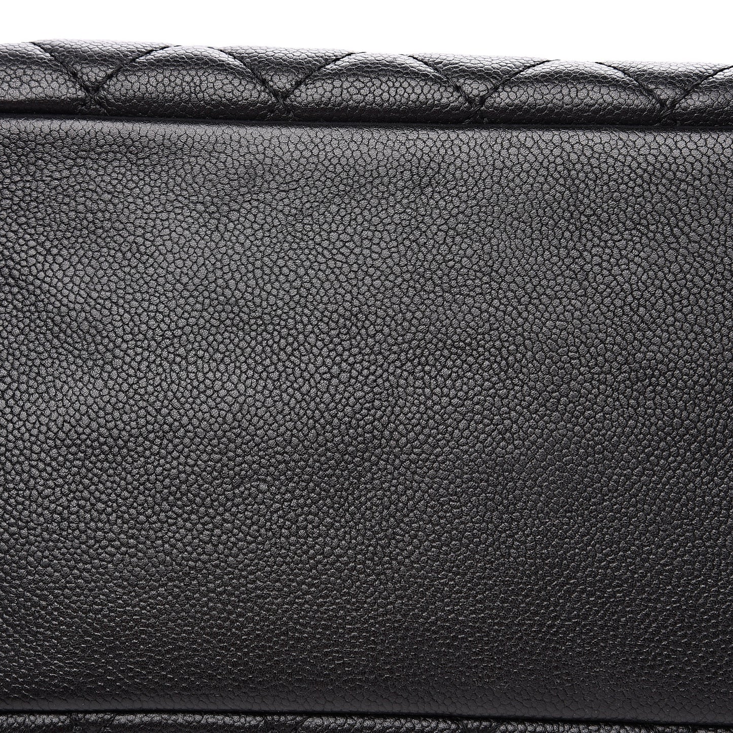 Caviar Quilted Grand Shopping Tote GST Black