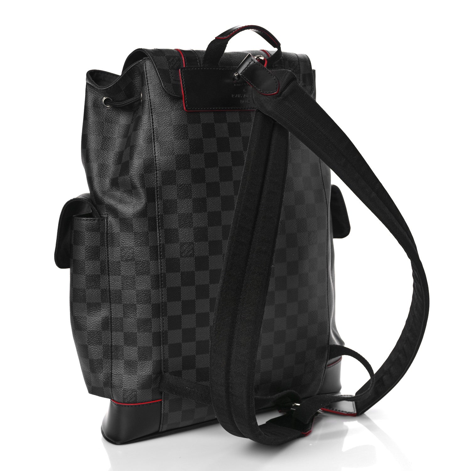 Louis Vuitton Damier Graphite Christopher PM Red 2 of 8
