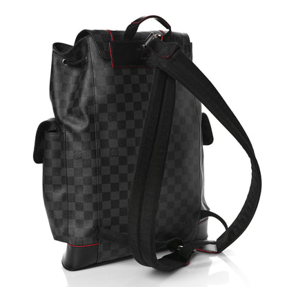 Louis Vuitton Damier Graphite Christopher PM Red 2 of 8
