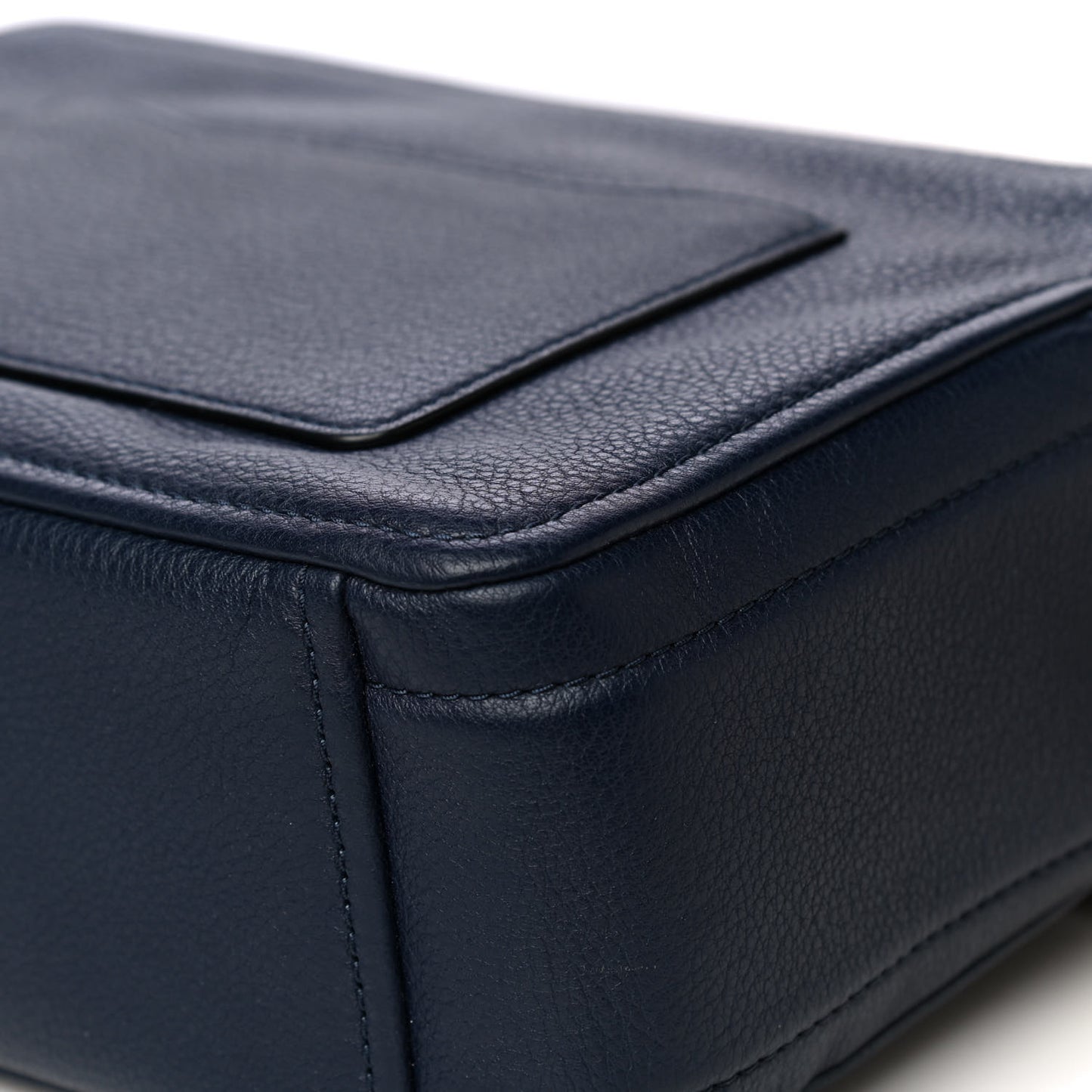 Supple Natural Grain Calfskin The Softshot 27 Bag Navy