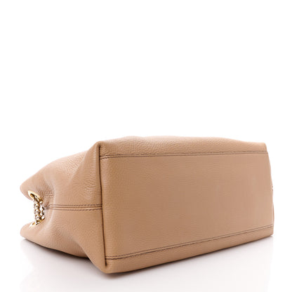 Gucci Pebbled Calfskin Medium Soho Chain Shoulder Bag Camelia 4 of 16