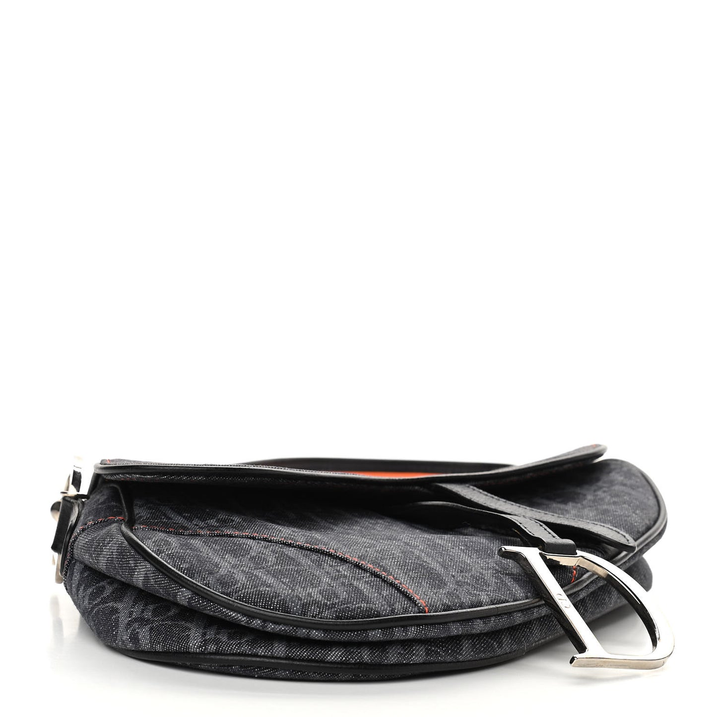 Denim Monogram Flight Saddle Bag