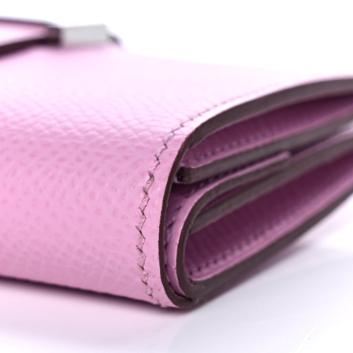 Hermes Epsom Mini Bearn Wallet Mauve Sylvester 11 of 12