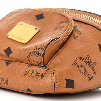 MCM Visetos X-Mini Aren Crossbody Bag Cognac 9 of 11