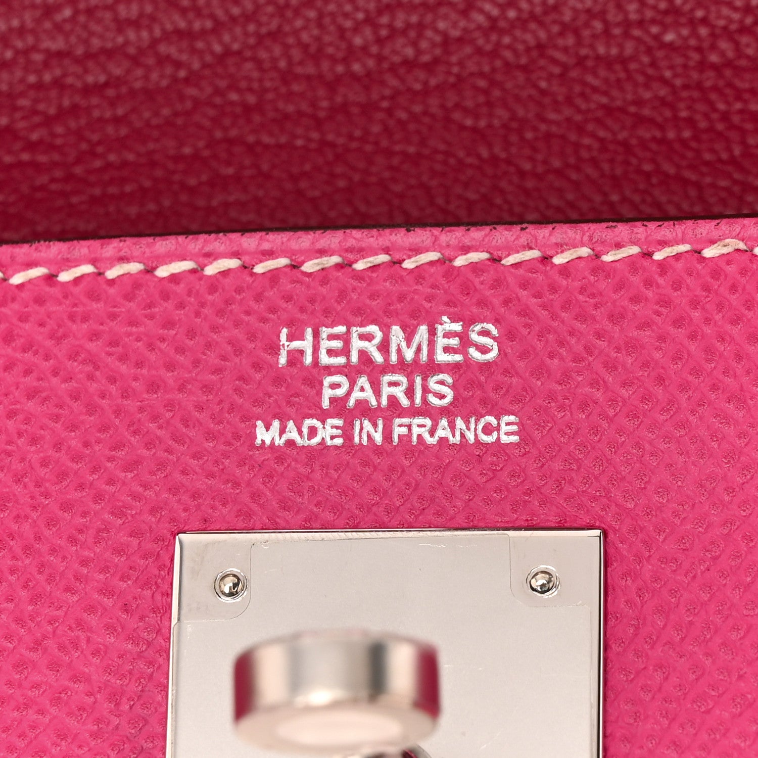 Hermes Epsom Candy Kelly Retourne 32 Rose Tyrien Rubis 6 of 10