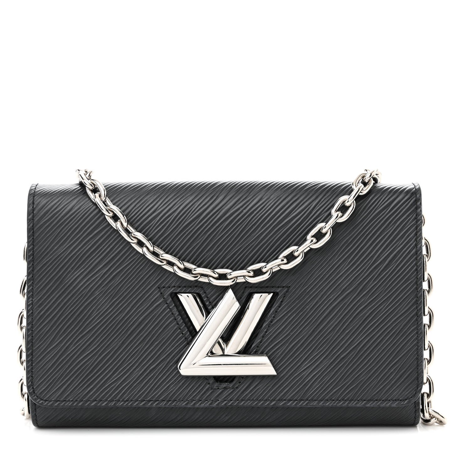 Epi Twist Chain Wallet Black