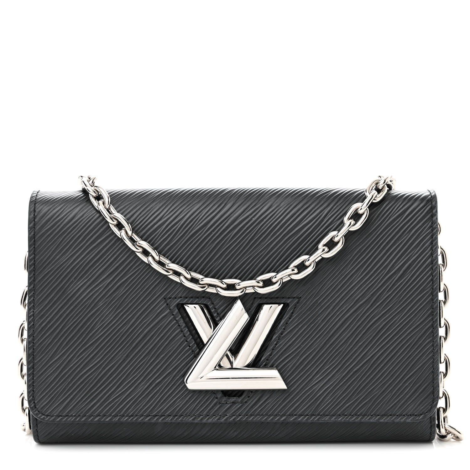 Louis Vuitton Epi Twist Chain Wallet Black 1 of 11