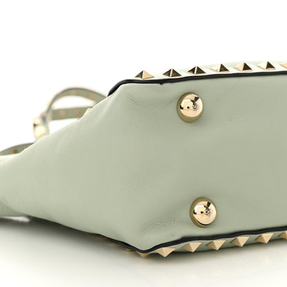 Valentino Garavani Vitello Mini Rockstud Tote Green Tea Sorbet 8 of 10
