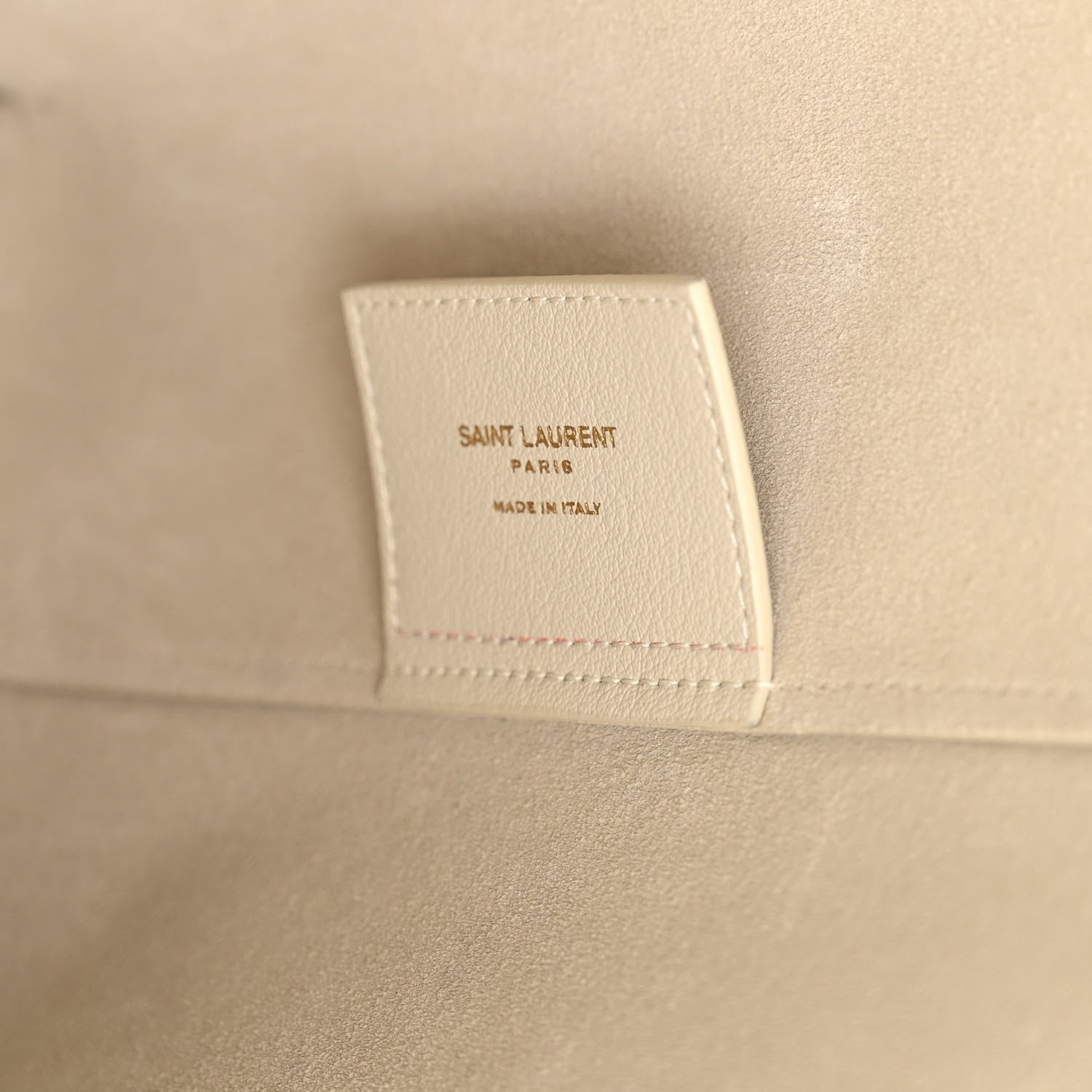 Saint Laurent Calfskin Large Shopping Tote Porcellana 8 of 15