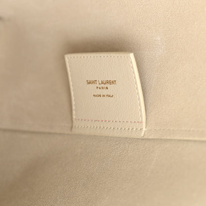 Saint Laurent Calfskin Large Shopping Tote Porcellana 8 of 15
