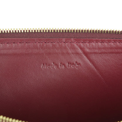 Celine Lambskin Bi-Color Solo Clutch Pouch Light Burgundy Navy 7 of 8