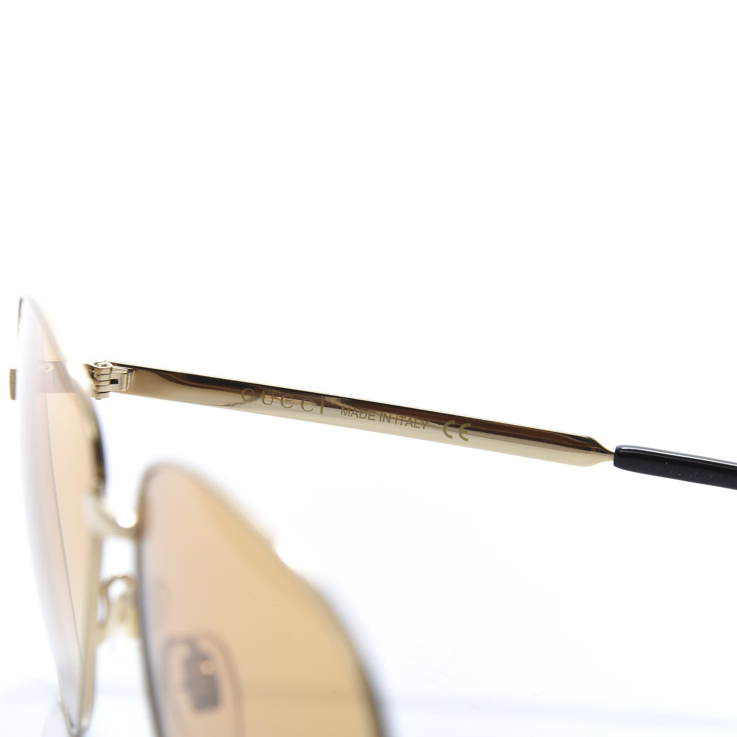 Gucci Aviator Sunglasses GG0138S Brown 5 of 8