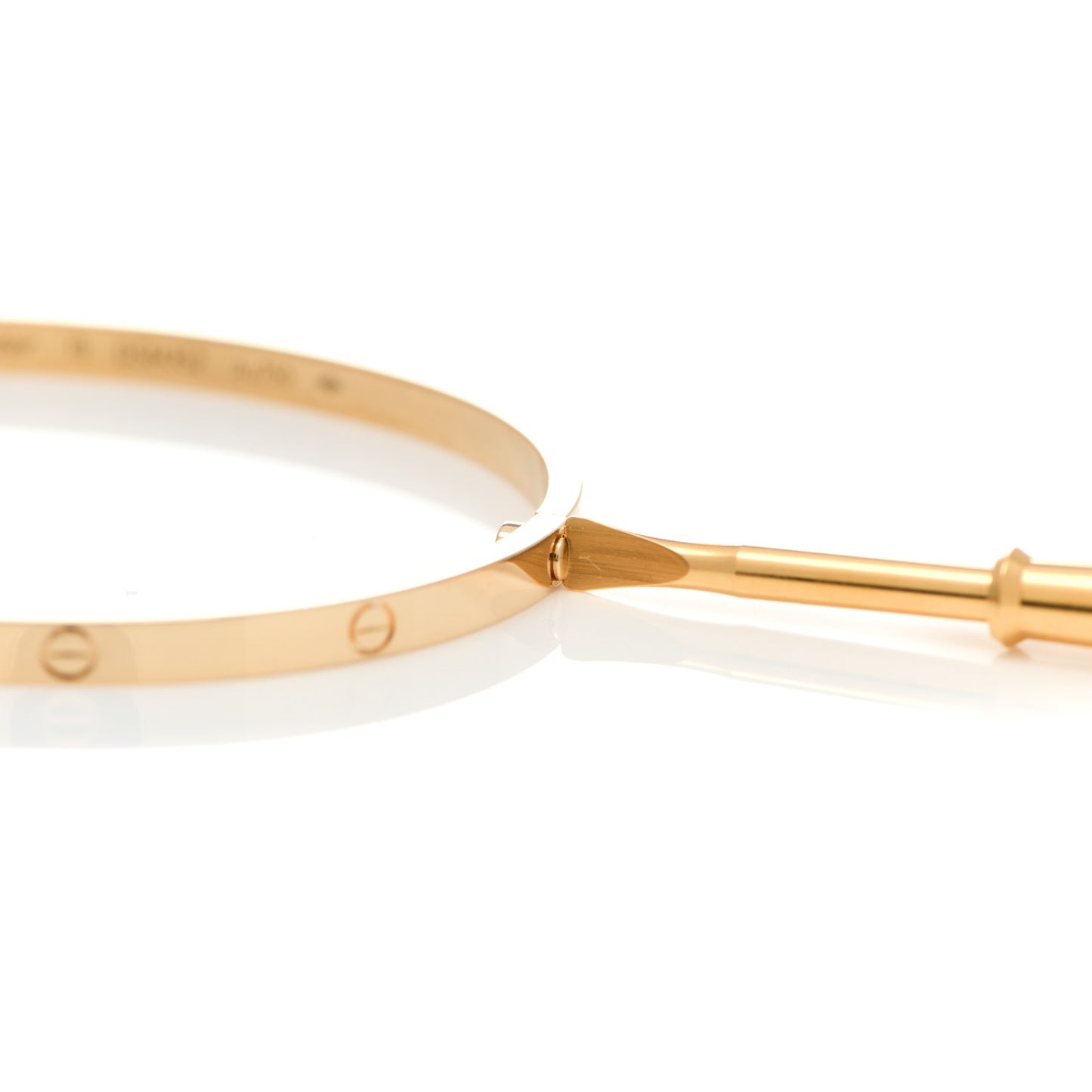 18K Yellow Gold Small LOVE Bracelet 19