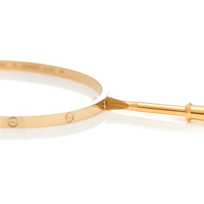 Cartier 18K Yellow Gold Small LOVE Bracelet 19 4 of 5