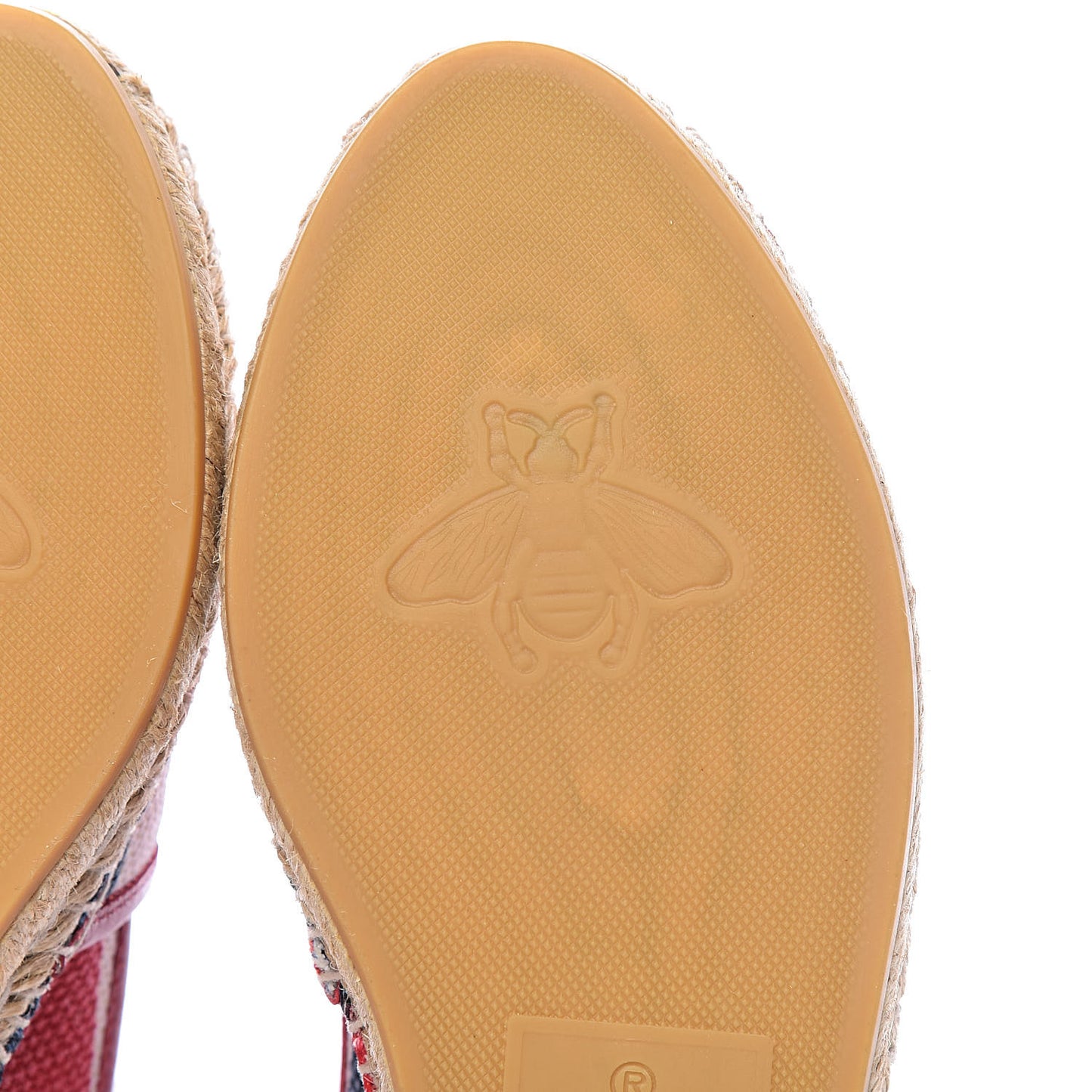 Canvas Sylvie Stripe Logo Womens Espadrilles 36 Mystic White Hibiscus Red Maritime