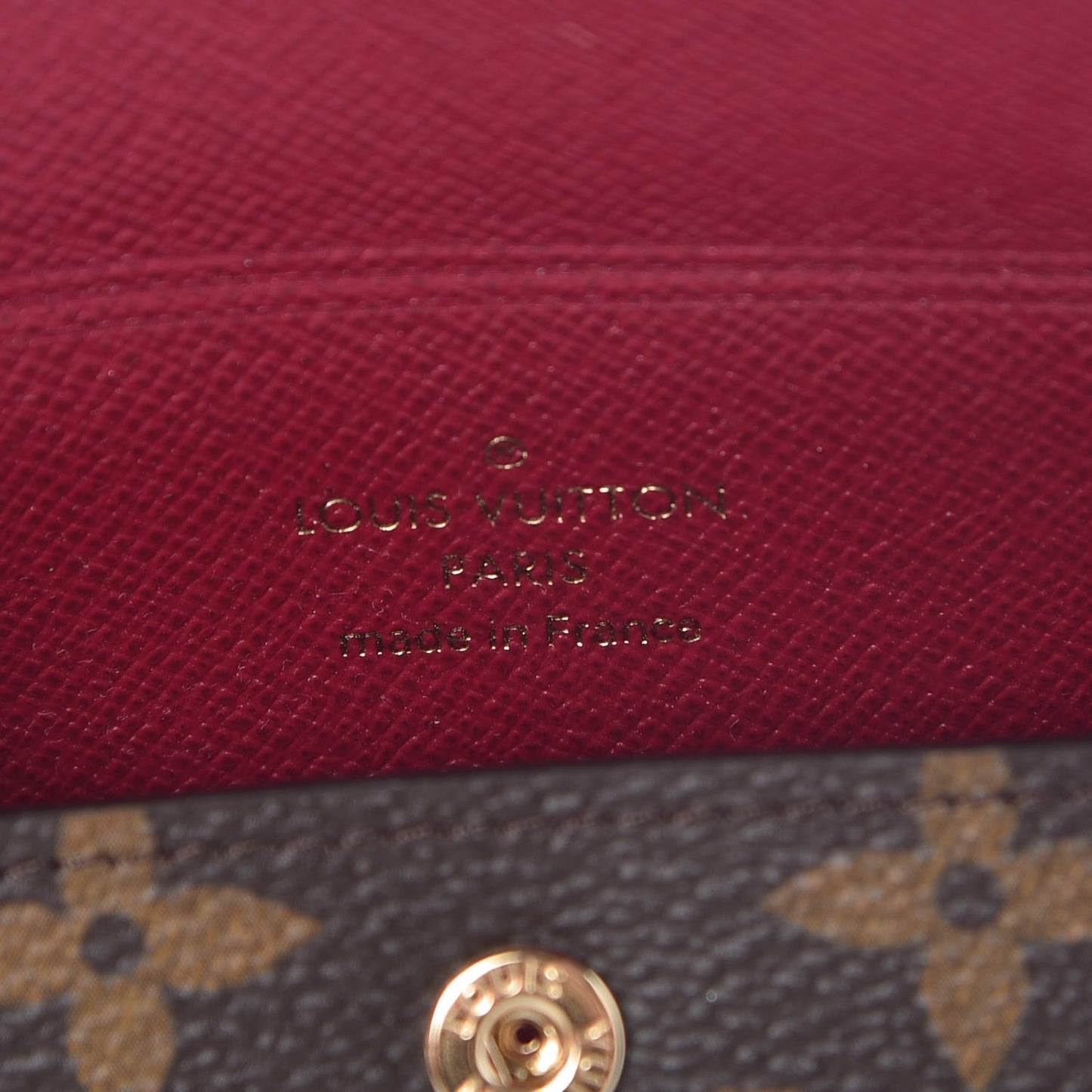 Monogram Lipstick Case Fuchsia