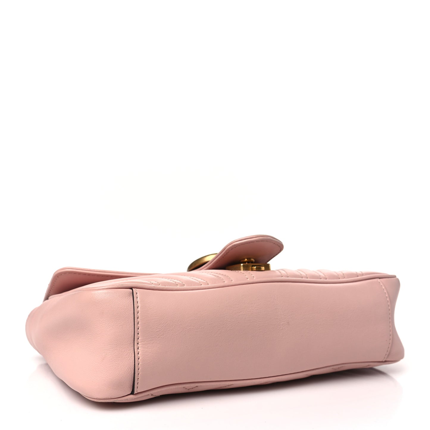 Calfskin Matelasse Small GG Marmont Shoulder Bag Perfect Pink