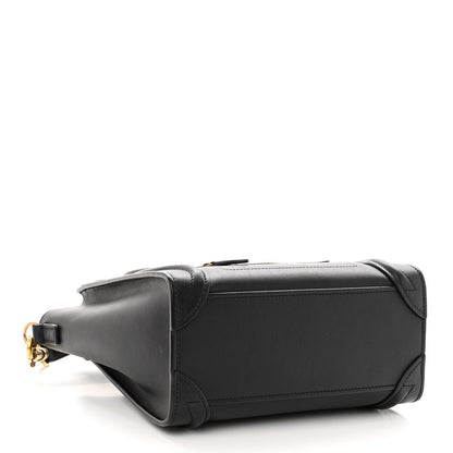 Celine Smooth Calfskin Nano Luggage Black 4 of 9
