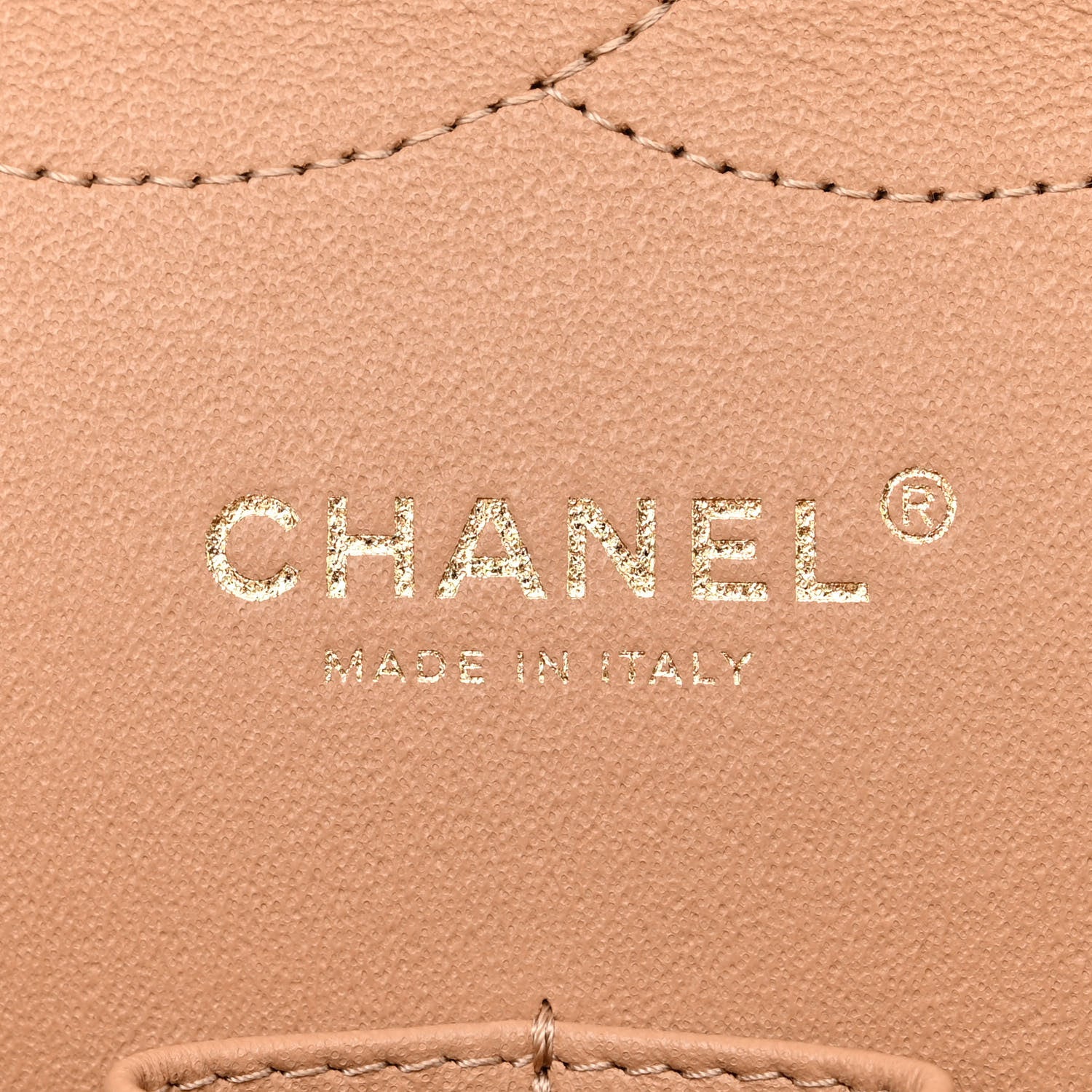 Chanel Caviar Quilted Jumbo Double Flap Beige 6 of 10