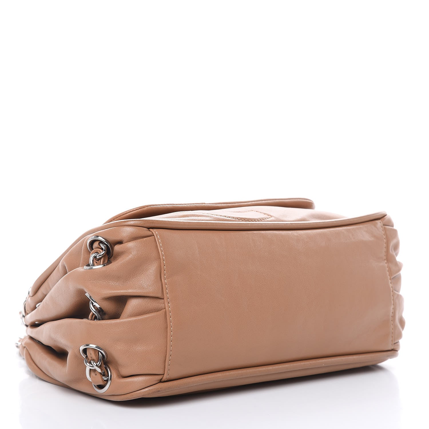Chanel Calfskin Diagonal Ligne Flap Beige 4 of 11