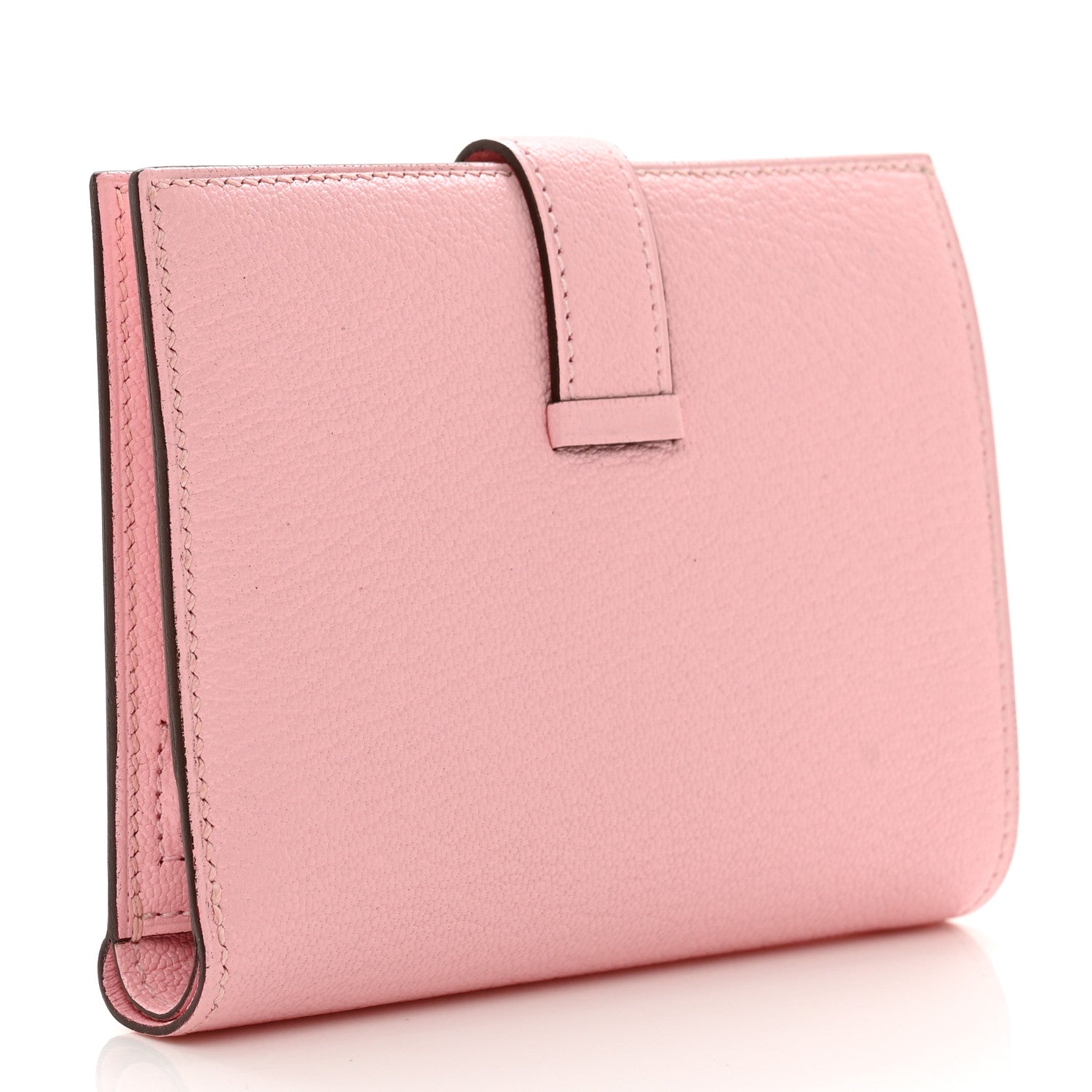 Hermes Chevre Mysore Bearn Compact Wallet Rose Sakura 3 of 7