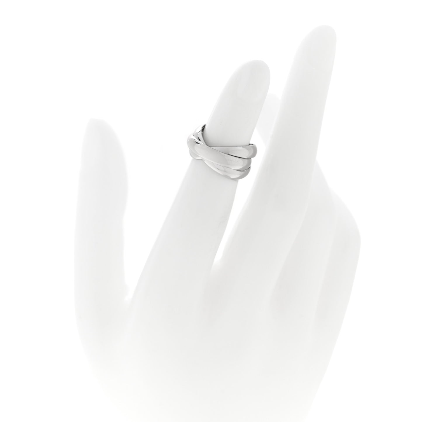 18K White Gold Classic Trinity Ring 47 4