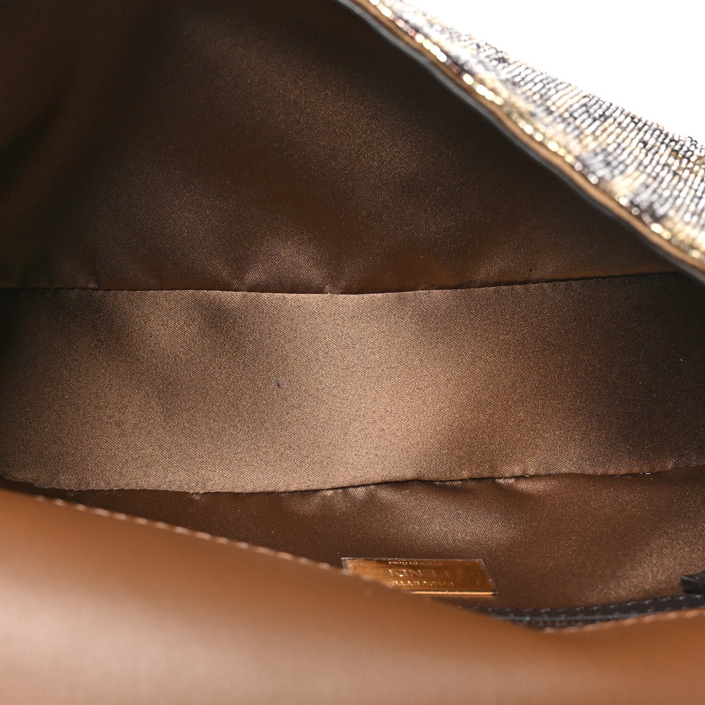 Vitello King Beaded Zucca Baguette Moro Black
