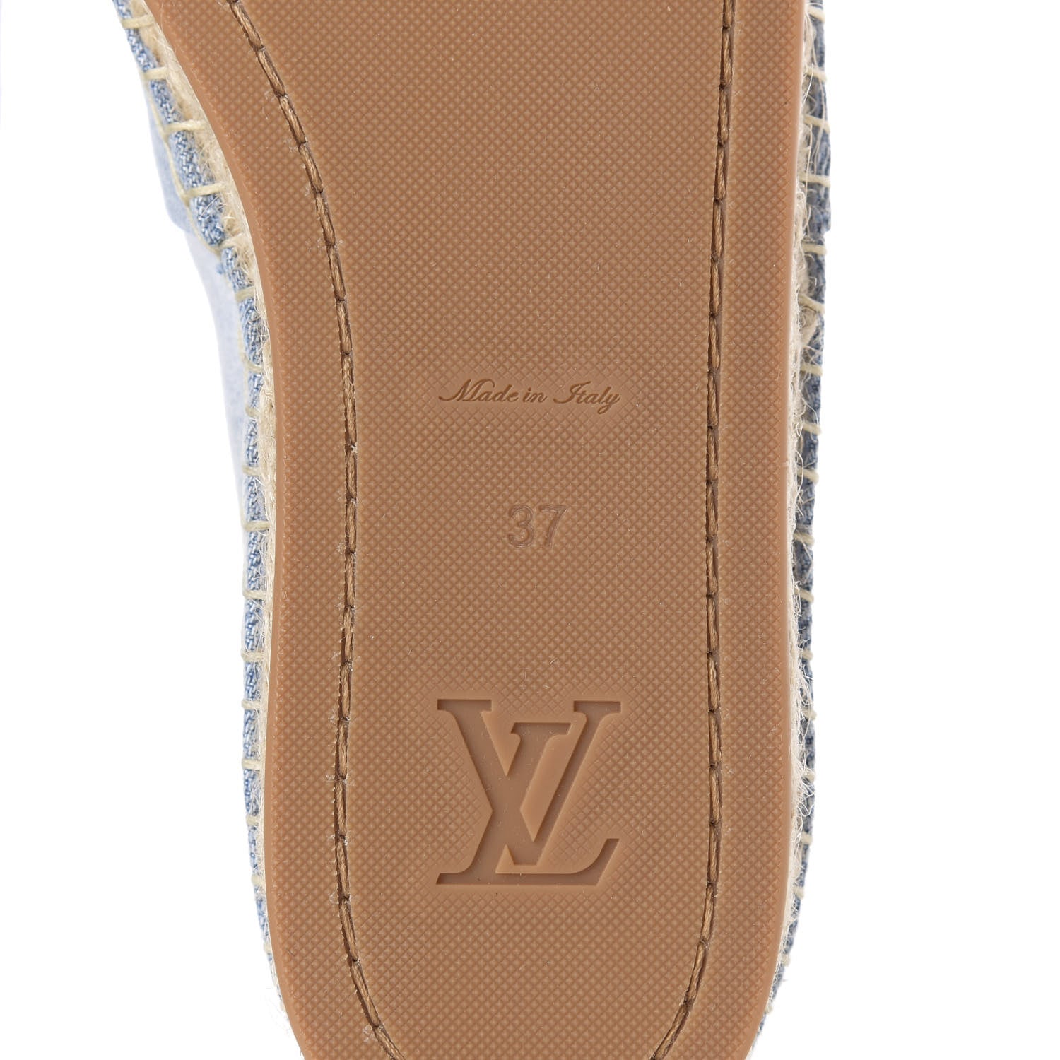 Louis Vuitton Denim Monogram Espadrilles 37 Blue 9 of 10