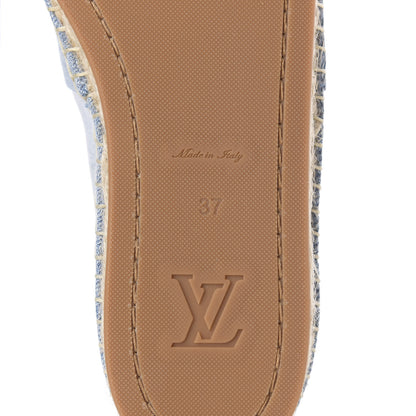 Louis Vuitton Denim Monogram Espadrilles 37 Blue 9 of 10