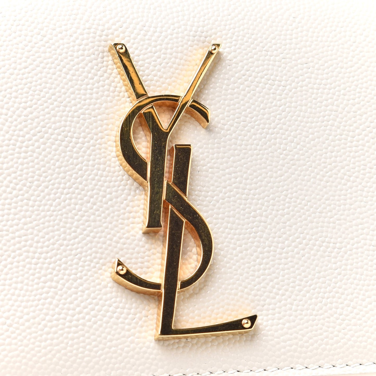 Grain De Poudre Small Monogram Kate Satchel Crema Soft