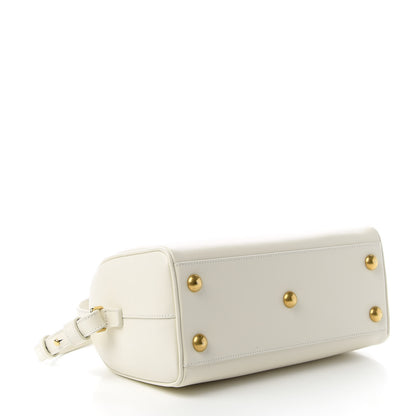 Saint Laurent Calfskin Classic Baby Duffle Dove White 4 of 11