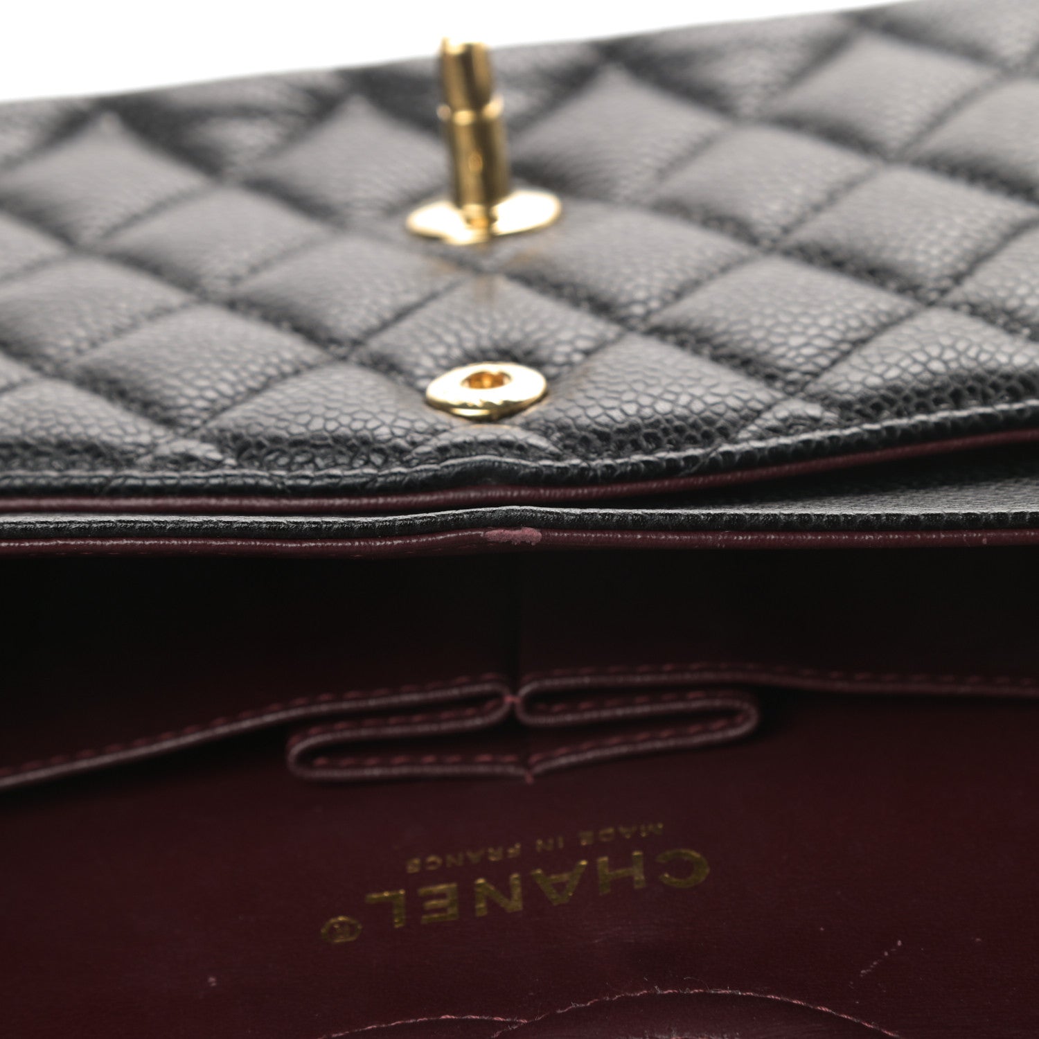 Chanel Caviar Quilted Medium Double Flap Black 15 of 15