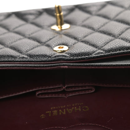 Chanel Caviar Quilted Medium Double Flap Black 15 of 15