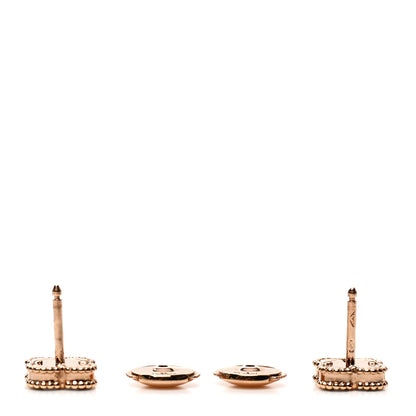 Van Cleef & Arpels 18K Rose Gold Carnelian Sweet Alhambra Earrings 3 of 6