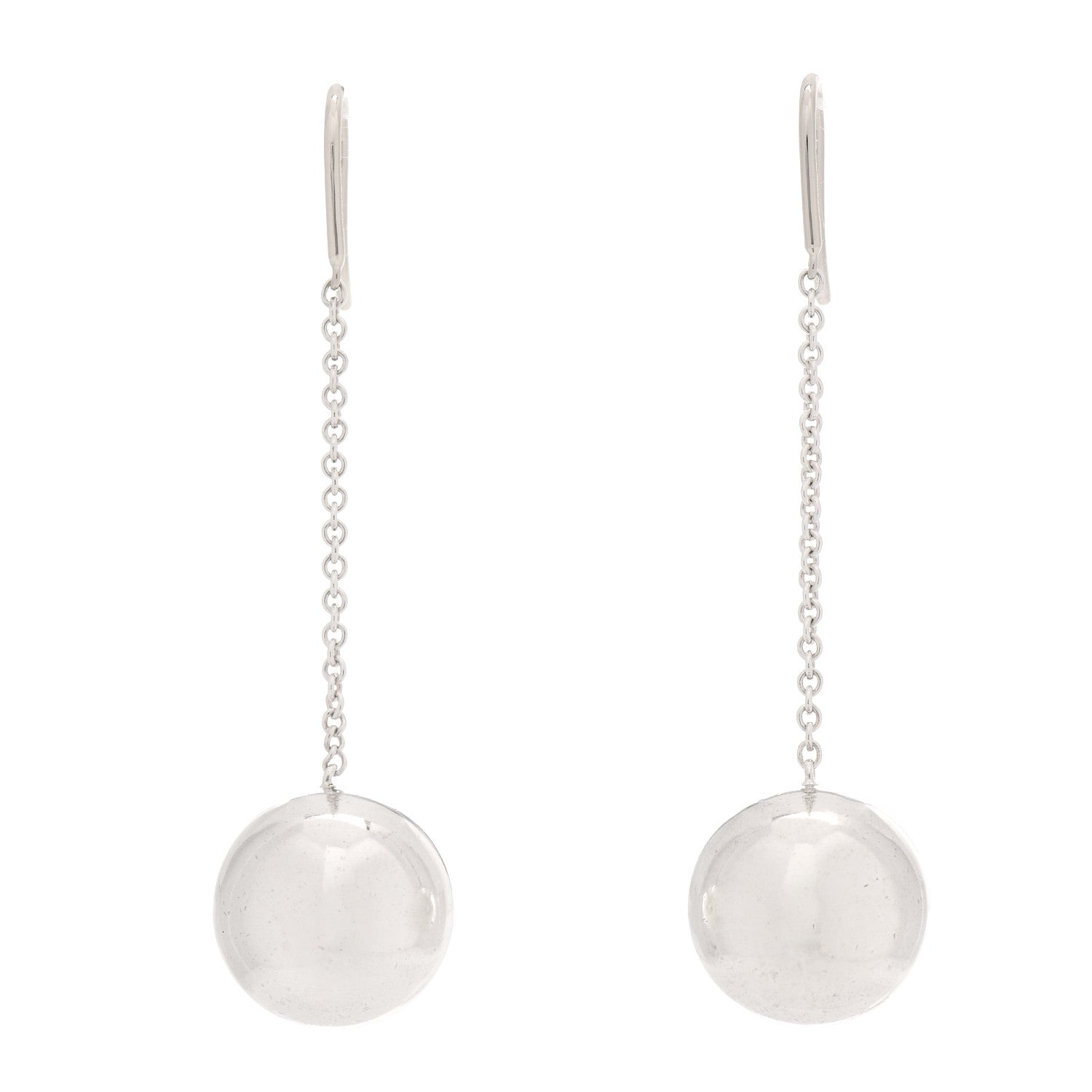 Tiffany Sterling Silver 14mm HardWear Ball Hook Earrings 1 of 4