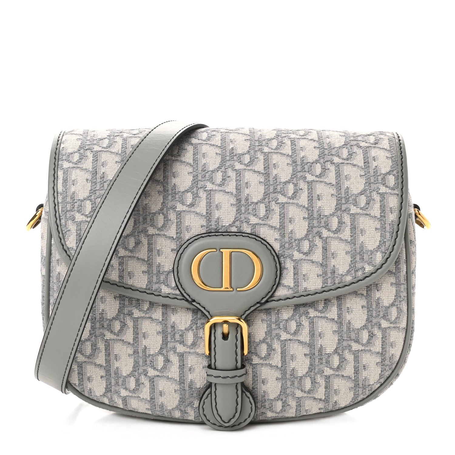 Christian Dior Oblique Medium Bobby Flap Gray 1 of 8