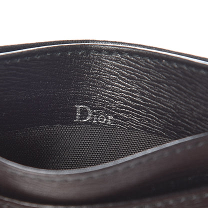 Christian Dior Calfskin Bee Signature Card Holder Black 6 of 9
