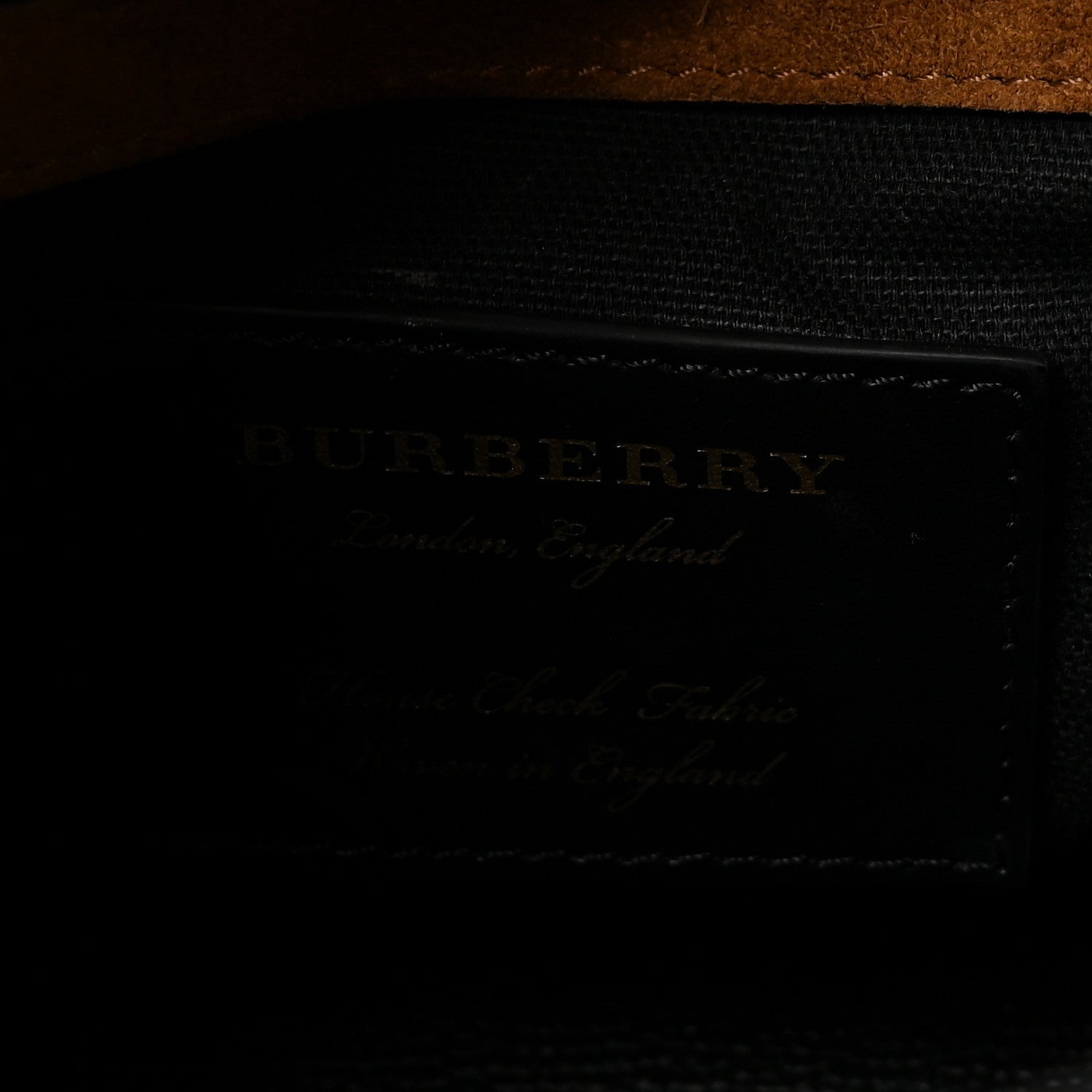 Burberry Derby Calfskin House Check Small Macken Crossbody Bag Black Black 6 of 10