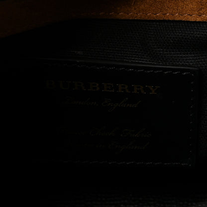 Burberry Derby Calfskin House Check Small Macken Crossbody Bag Black Black 6 of 10