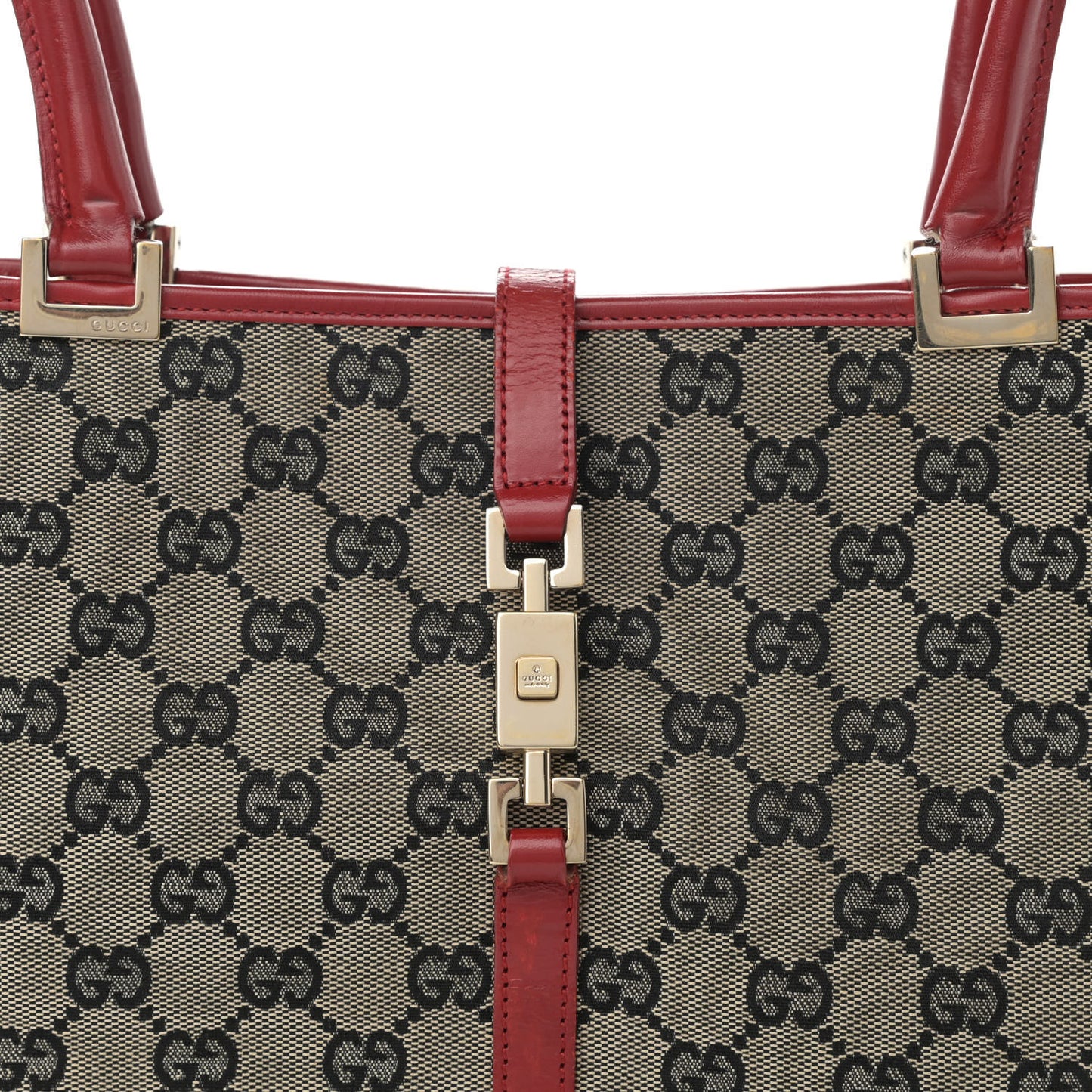 Monogram Small Bardot Shoulder Bag Red