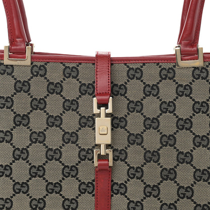 Gucci Monogram Small Bardot Shoulder Bag Red 8 of 13