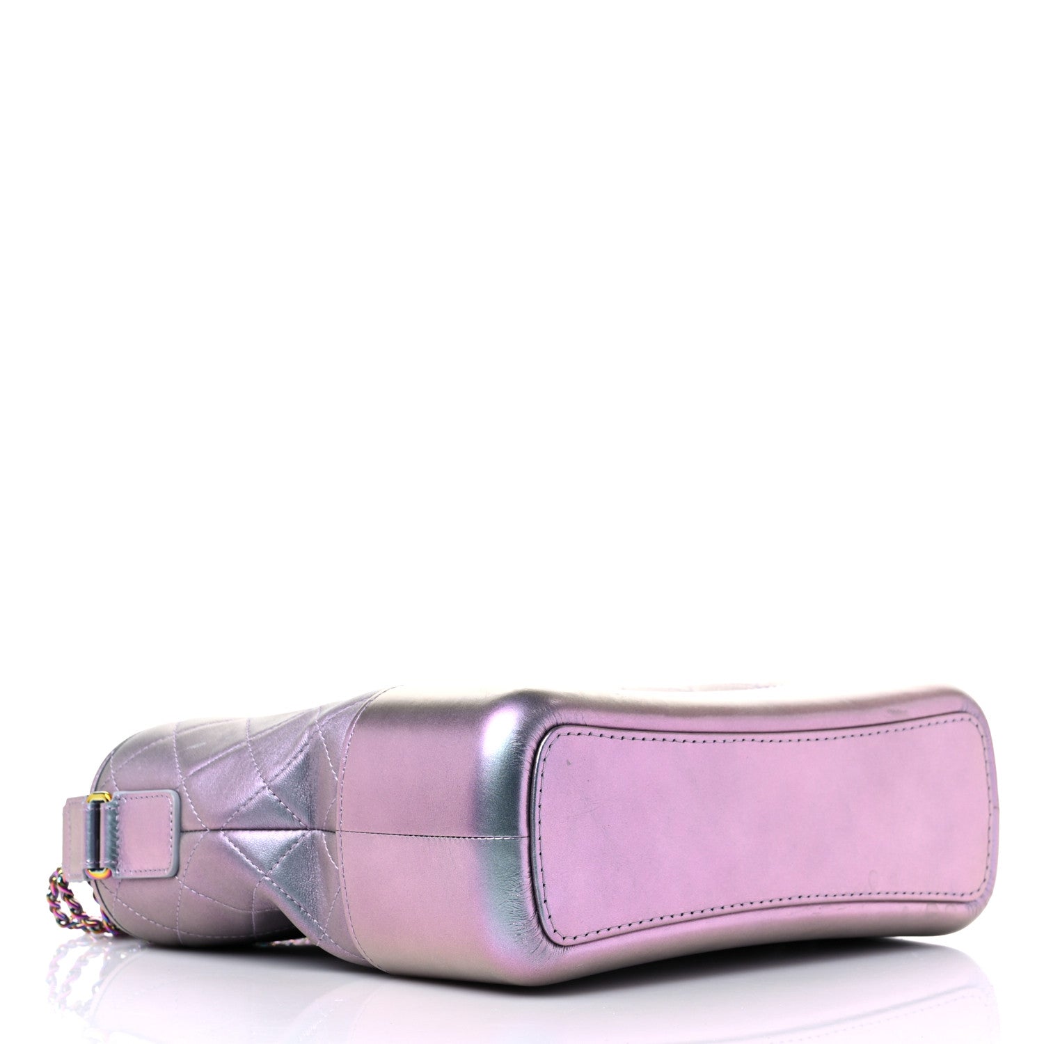 Chanel Iridescent Lambskin Calfskin Quilted Medium Gabrielle Hobo Light Purple 4 of 13