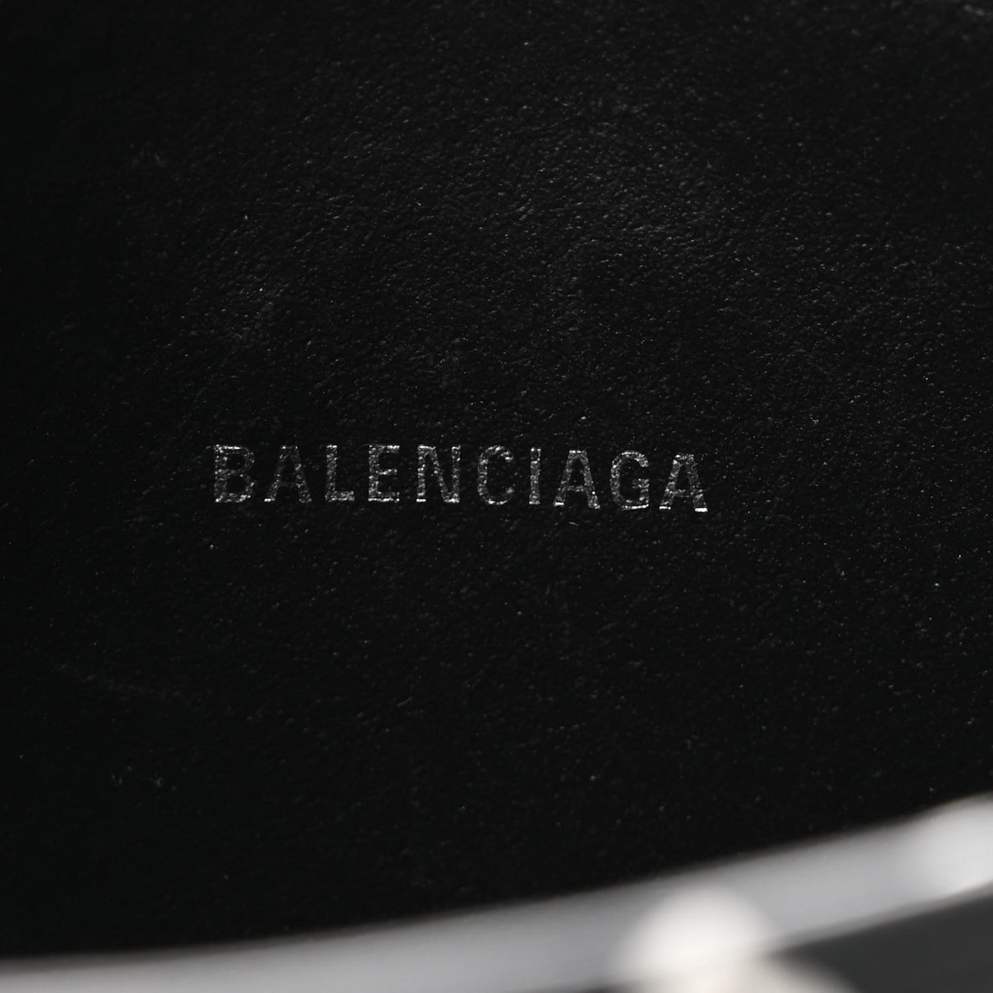 Calfskin Logo Print XS Everyday Camera Bag Black White