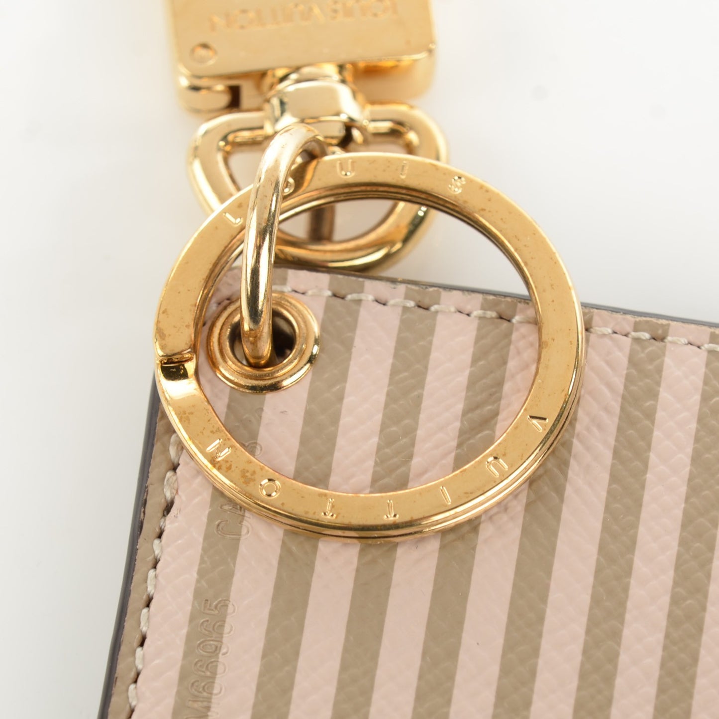 Damier Ebene Illustre Trunk Key Holder Beige