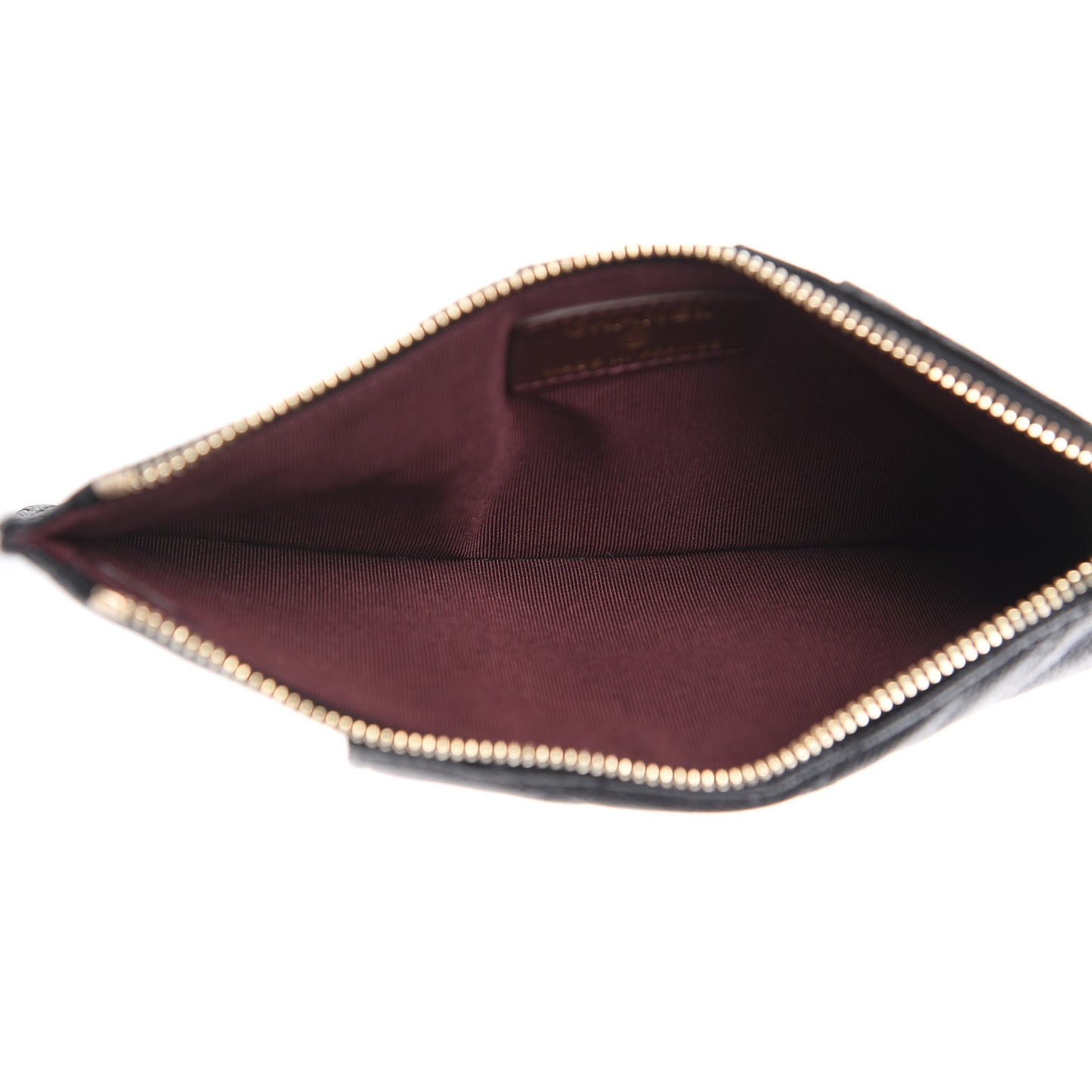 Caviar Quilted Classic Flat Wallet Pouch Black