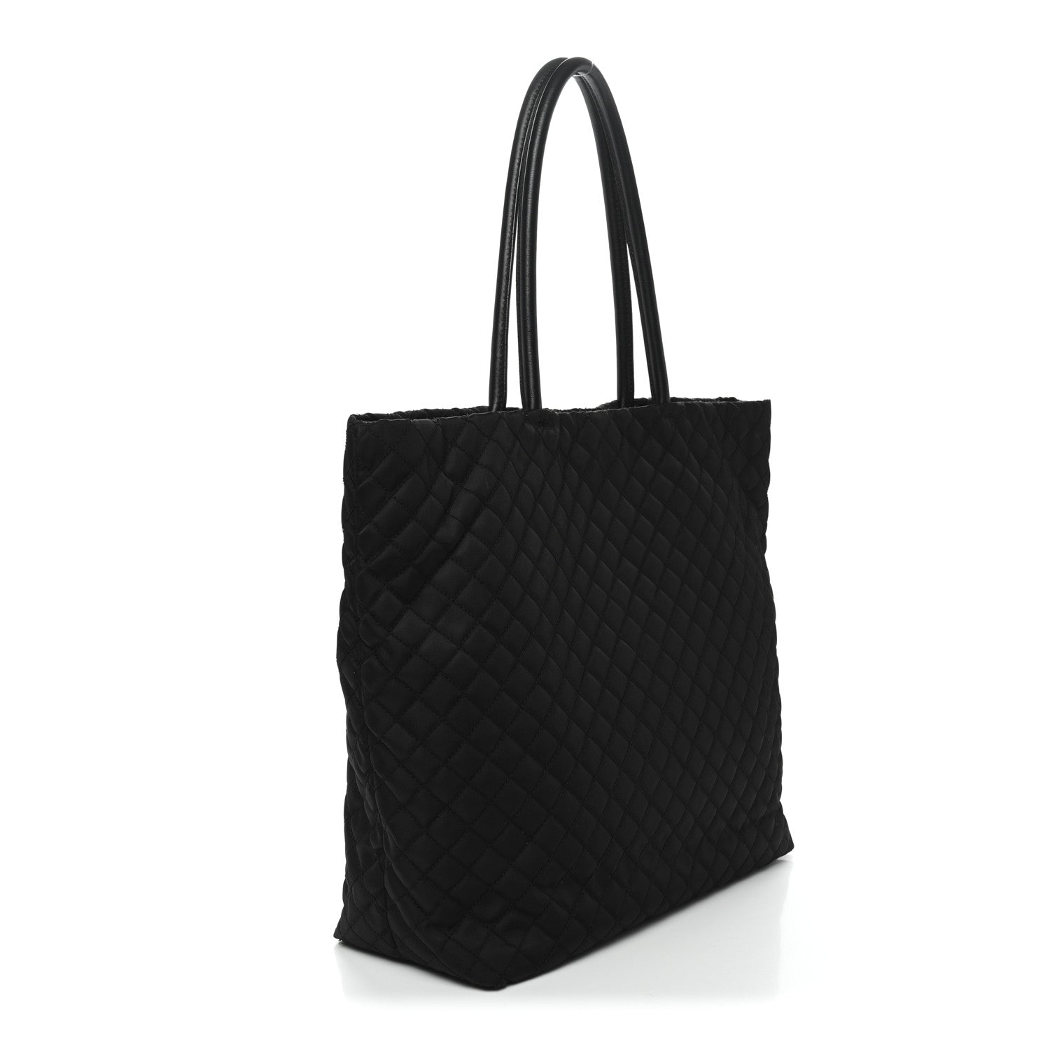 Prada Tessuto Nylon Quilted Shopping Tote Black 2 of 13