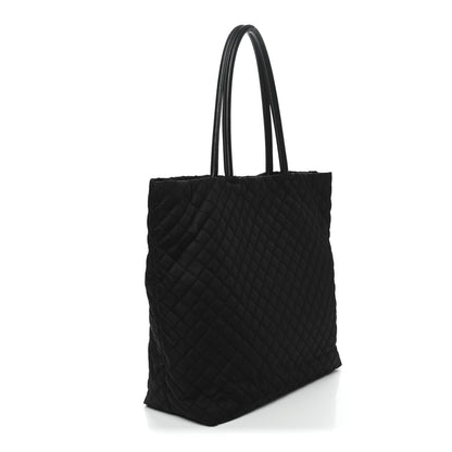 Prada Tessuto Nylon Quilted Shopping Tote Black 2 of 13